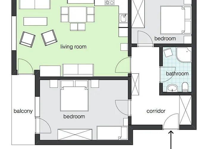 公寓 Appartementhaus Mantl *